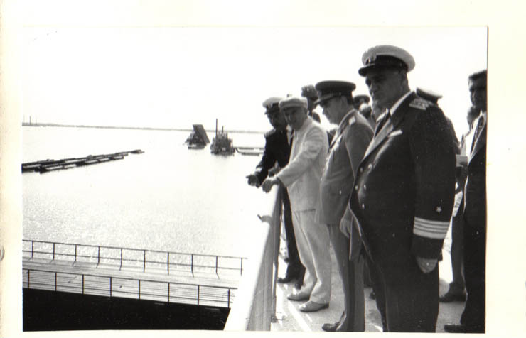 Conducători de partid şi de stat în vizită de lucru în judeţul Constanţa. La şantierul naval din Mangalia.(20.VI.1979).