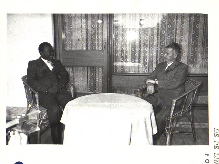 Primire, la Snagov, de către Nicolae Ceauşescu, secretar general al P.C.R., preşedintele R.S.R., a lui Pierre Nze, ministrul afacerilor externe şi cooperării al R.P. Congo. (26.VIII.1979).