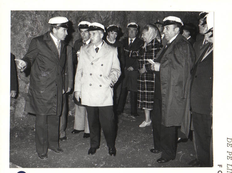 Vizita de lucru a preşedintelui Nicolae Ceauşescu şi Elenei Ceauşescu în judeţul Maramureş. La exploatarea minieră Şuior. (17-18.IX.1979).