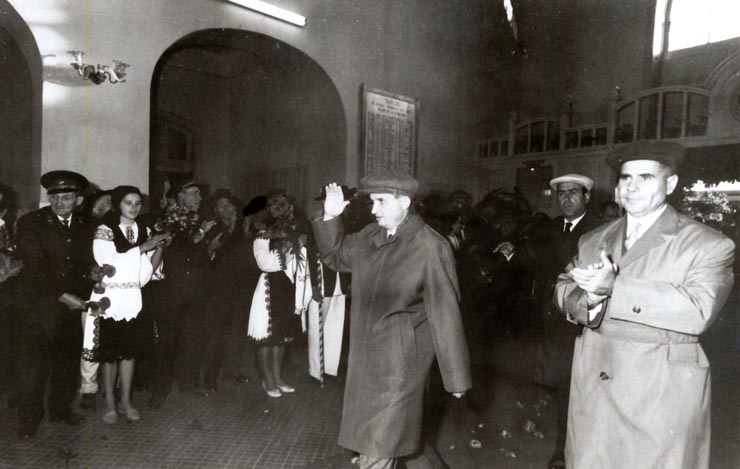 Vizita conducătorilor de partid şi de stat în regiunea Hunedoara (Teiuş) . (7-8 X 1966)