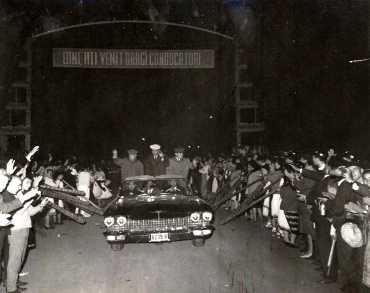Vizita conducătorilor de partid şi de stat în regiunea Hunedoara (Ţebea) . (7-8 X 1966)