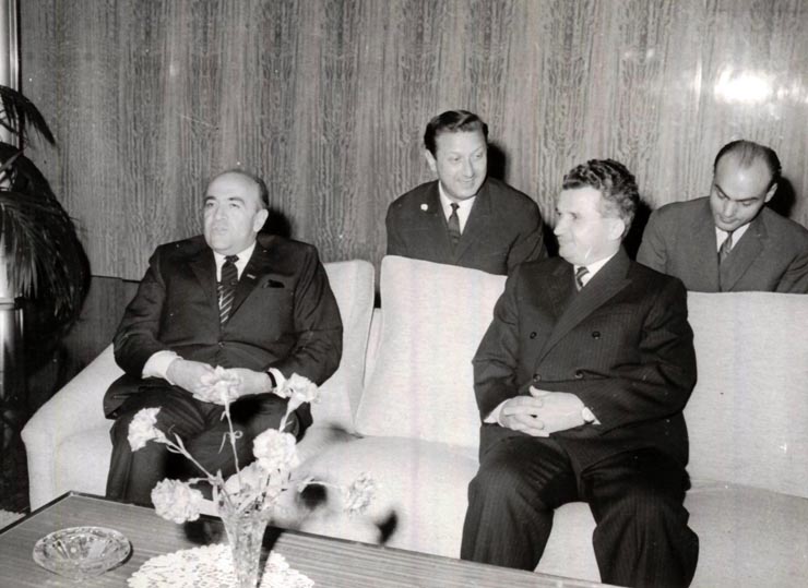 Nicolae Ceauşescu a primit vizita primului ministru al Iranului, Amir Abbas Hoveida. (3 XI 1966)