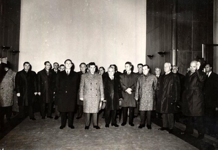 Plecarea delegaţiei Partidului Comunist Român, condusă de Nicolae Ceauşescu, la cel de al IX-lea Congres al Partidului Comunist Bulgar. (13 XI 1966)