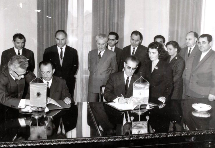 Semnarea Protocolului privind schimbul de mărfuri şi plăţile pe anul 1967 între România şi Albania. (6 XII 1966)