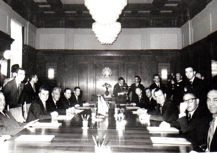 Vizita oficială a preşedintelui S.U.A., Richard Nixon în România. Convorbirile oficiale.  (2-3 august 1969).