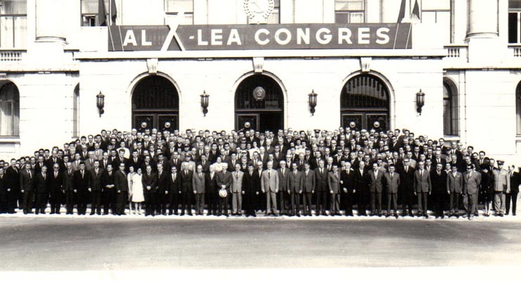 Nicolae Ceauşescu împreună cu membrii C.C. al P.C.R., ales la cel de-al X-lea Congres al P.C.R. din august 1969.  (6-12 august 1969).