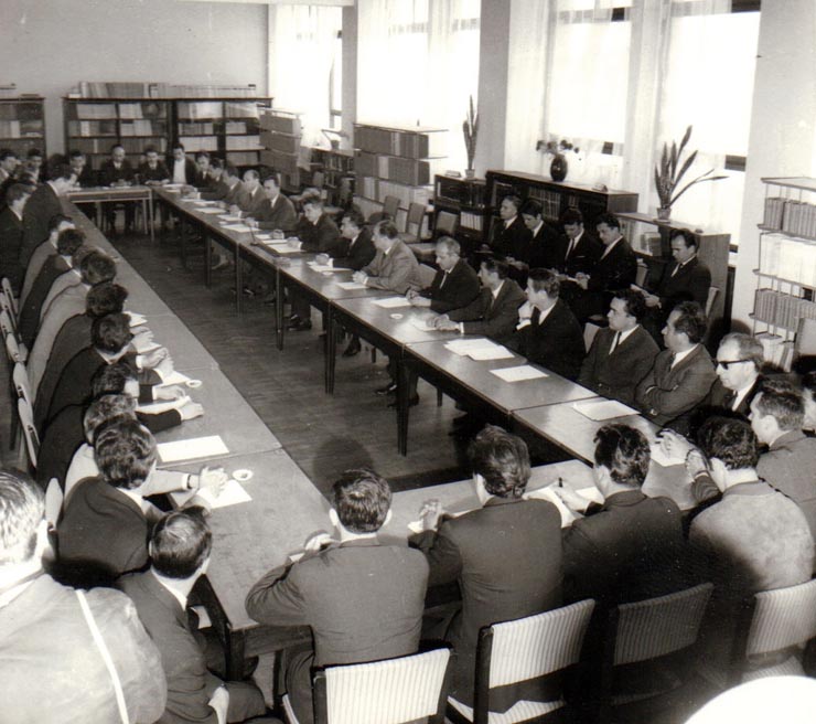 Vizita lui Nicolae Ceauşescu la Institutul de Fizică Nucleară.       ( mai 1970).
