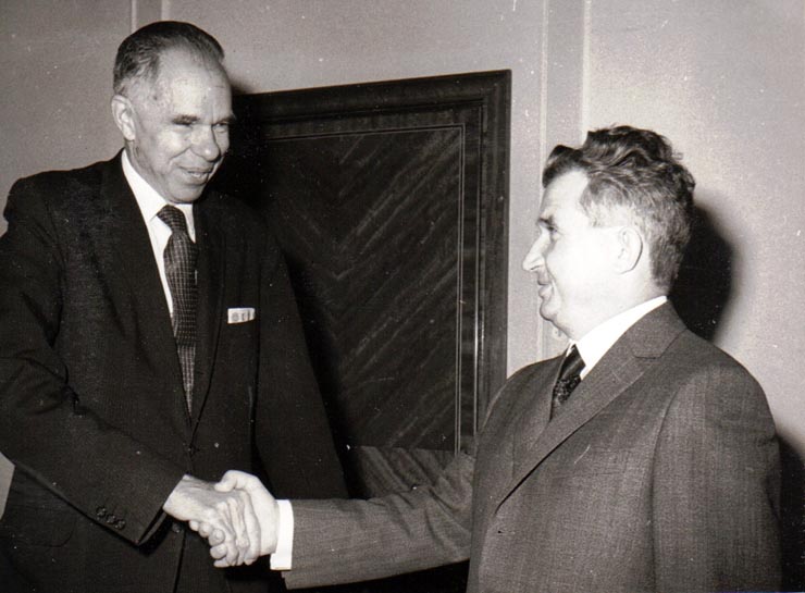 Primirea la Nicolae Ceauşescu a savantului atomist american Glenn Seaborg. (20 septembrie 1971).