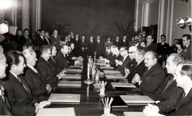 Vizita de prietenie în România a unei delegaţii de partid şi de stat iugoslave, condusă de Iosif Broz Tito. Timişoara  - convorbiri oficiale. (noiembrie 1971).
